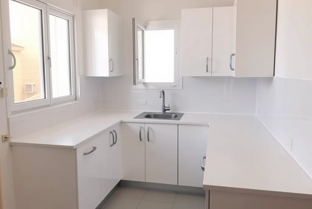 Cocina desinfectada de una vivienda